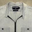 画像3: 90'S RALPH LAUREN POLO SPORT チンスト付き ハーフジップ 半袖 シャンブレーシャツ ブルー (VINTAGE)