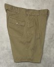 画像4: 90'S RALPH LAUREN ボタンフライ ツープリーツ ミリタリーチノショーツ タン USA製 (VINTAGE)