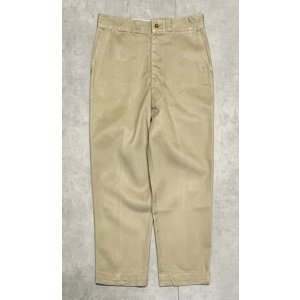 画像: 50'S アメリカ軍 US ARMY "MIL-T-2064B" ボタンフライ チノパンツ ベージュ (VINTAGE)