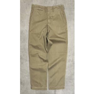 画像: 40'S アメリカ軍 USMC ダブルステッチ バックポケット無し チノパンツ (VINTAGE)