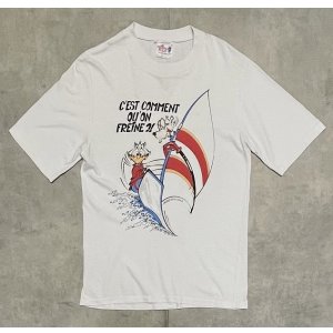 画像: 80'S JEAN-LUC SECHET シングルステッチ 半袖 Tシャツ ホワイト (VINTAGE)