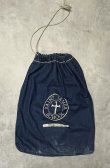 画像1: 60'S SAINT JAMES SCHOOL 耳付き デニム ジムバッグ インディゴ (VINTAGE)