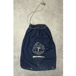 画像: 60'S SAINT JAMES SCHOOL 耳付き デニム ジムバッグ インディゴ (VINTAGE)