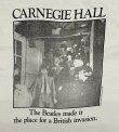 画像3: 90'S THE BEATLES "CARNEGIE HALL" シングルステッチ 両面プリント 半袖 Tシャツ ホワイト USA製 (VINTAGE)