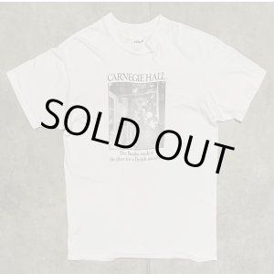 画像: 90'S THE BEATLES "CARNEGIE HALL" シングルステッチ 両面プリント 半袖 Tシャツ ホワイト USA製 (VINTAGE)