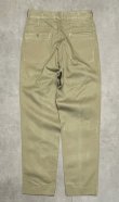 画像4: 60'S アメリカ軍 US ARMY コットン100% チノパンツ RAPIDアルミジップ (VINTAGE)