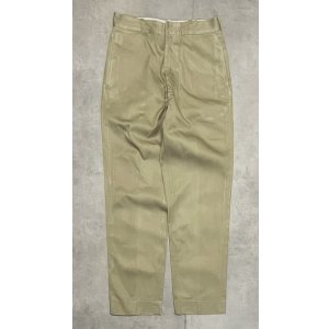画像: 60'S アメリカ軍 US ARMY コットン100% チノパンツ RAPIDアルミジップ (VINTAGE)