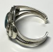 画像2: ナバホ族 インディアンジュエリー スターリングシルバー x ターコイズ バングル (NEW)