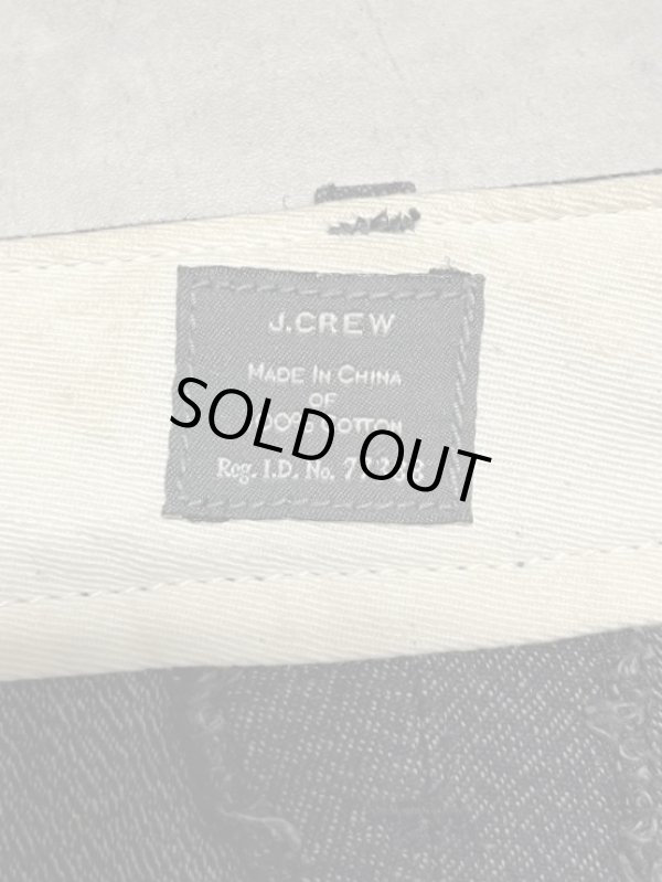 画像2: 00'S J.CREW "COVERT CLOTH" ボタンフライ ワークパンツ ブラック W34L30 (USED)
