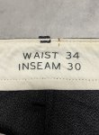 画像3: 00'S J.CREW "COVERT CLOTH" ボタンフライ ワークパンツ ブラック W34L30 (USED)