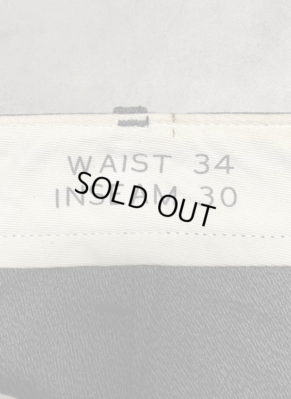 画像3: 00'S J.CREW "COVERT CLOTH" ボタンフライ ワークパンツ ブラック W34L30 (USED)
