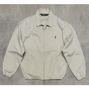 画像: 90'S RALPH LAUREN 三角タグ チンスト付き ドリズラージャケット ベージュ (VINTAGE)