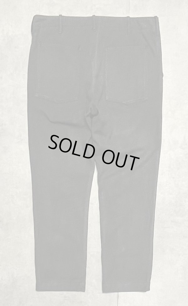 画像4: 00'S J.CREW "COVERT CLOTH" ボタンフライ ワークパンツ ブラック W34L30 (USED)