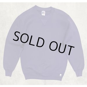 画像: 90'S RUSSELL ATHLETIC 前Vガゼット付き クルーネック スウェットシャツ グレープ USA製 (VINTAGE)