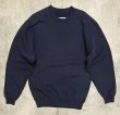 画像1: 80'S LL Bean by RUSSELL ATHLETIC 前Vガゼット スウェットシャツ ネイビー USA製 (VINTAGE)