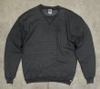 画像1: 90'S RUSSELL ATHLETIC 前Vガゼット付き クルーネック スウェットシャツチャコール USA製 (VINTAGE)