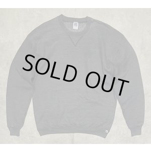 画像: 90'S RUSSELL ATHLETIC 前Vガゼット付き クルーネック スウェットシャツチャコール USA製 (VINTAGE)
