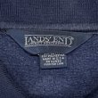 画像2: 90'S LANDS' END 三角タグ 襟付き スウェットシャツ ネイビー USA製 (VINTAGE)