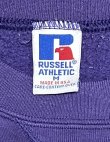 画像2: 90'S RUSSELL ATHLETIC 前Vガゼット付き クルーネック スウェットシャツ グレープ USA製 (VINTAGE)