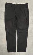 画像1: 00'S J.CREW "COVERT CLOTH" ボタンフライ ワークパンツ ブラック W34L30 (USED)