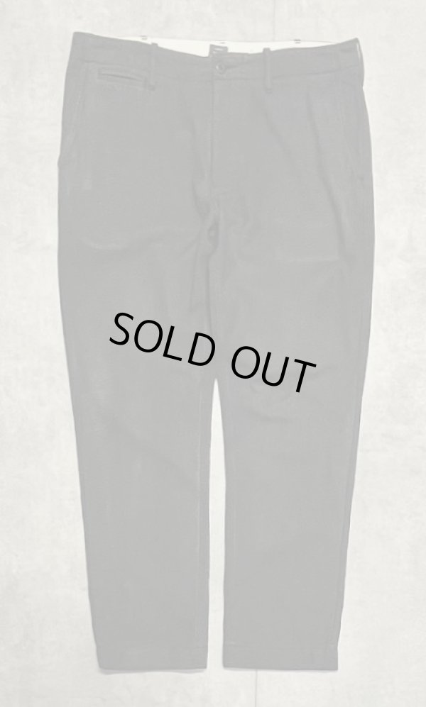画像1: 00'S J.CREW "COVERT CLOTH" ボタンフライ ワークパンツ ブラック W34L30 (USED)