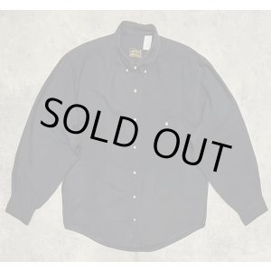 画像: 90'S EDDIE BAUER 黒タグ シャモアクロス BDシャツ ダークネイビー (VINTAGE)