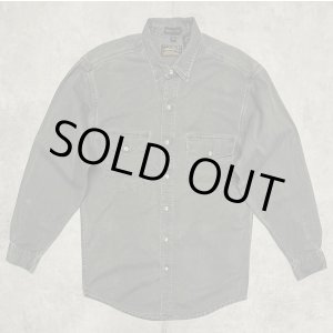 画像: 90'S EDDIE BAUER "ELKHORN TWILL" 黒タグ ワークシャツ カーキ USA製 (VINTAGE)