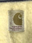 画像2: 70'S CARHARTT プリントタグ 裏地ボア デニムベスト インディゴ USA製 (VINTAGE)