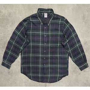 画像: 90'S BROOKS BROTHERS "BROOKS FLANNEL" フランネル BDシャツ チェック柄 USA製 (VINTAGE)