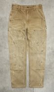 画像1: CARHARTT ダブルニー ダック ペインターパンツ ブラウン USA製 (VINTAGE)