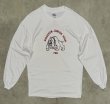 画像1: 90'S SIKESTON JUNIOR HIGH 両面プリント 長袖 Tシャツ ホワイト (VINTAGE)