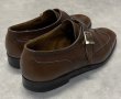 画像4: 80'S J.M.WESTON 1733 旧ロゴ レザー シングルモンクストラップシューズ ブラウン フランス製 (VINTAGE)