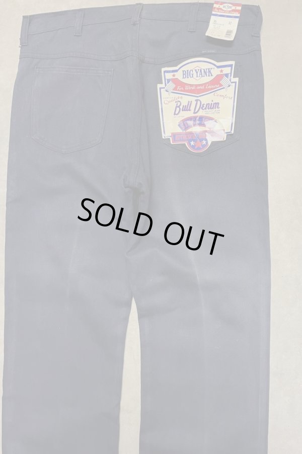 画像5: 70'S BIG YANK "BULL DENIM" カツラギパンツ ネイビー 42TALONジップ USA製 (DEADSTOCK)