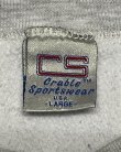 画像2: 90'S CRABLE SPORTSWEAR ヘビーウエイト スウェットシャツ ヘザーグレー USA製 (VINTAGE)