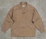 画像: 60'S VAN HEUSEN コットン100% オープンカラーシャツ ライトブラウン (VINTAGE)