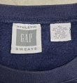 画像2: 90'S GAP 旧タグ ヘビーウエイト 前Vガゼット付き スウェットシャツ ネイビー (VINTAGE)