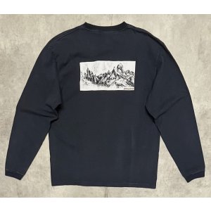 画像: 90'S PATAGONIA "BENEFICIAL T'S" バックプリント 長袖 Tシャツ ネイビー メキシコ製 (VINTAGE)