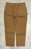 画像1: CARHARTT ダブルニー ダック ペインターパンツ ブラウン USA製 (DEADSTOCK)