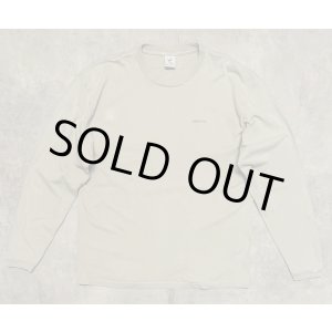 画像: 90'S PATAGONIA "BENEFICIAL T'S" ロゴ刺繍 長袖 Tシャツ ベージュ メキシコ製 (VINTAGE)