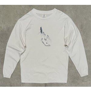 画像: 90'S PATAGONIA "BENEFICIAL T'S" 長袖 Tシャツ ホワイト USA製 (VINTAGE)