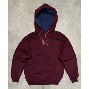 画像: 90'S McGREGOR 裏地サーマル ハーフジップ ダブルフェイス スウェットパーカー ワインレッド (VINTAGE)