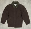 画像1: 90'S LL Bean 襟コーデュロイ ダック カバーオール ダークブラウン (VINTAGE)