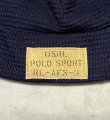 画像2: 90'S RALPH LAUREN POLO SPORT ミリタリー ワッチキャップ ダークネイビー (DEADSTOCK) 