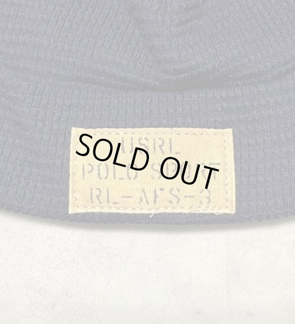 画像2: 90'S RALPH LAUREN POLO SPORT ミリタリー ワッチキャップ ダークネイビー (DEADSTOCK) 