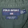 画像2: 90'S RALPH LAUREN POLO SPORT "LOWELL SPORT" ツイル レギュラーカラーシャツ ダークグリーン (VINTAGE)