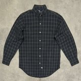 画像: 90'S RALPH LAUREN ロゴ無し タブカラー ポプリンシャツ チェック柄 (VINTAGE)