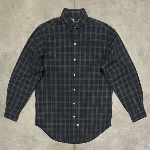画像: 90'S RALPH LAUREN ロゴ無し タブカラー ポプリンシャツ チェック柄 (VINTAGE)