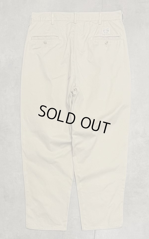 画像3: 90'S RALPH LAUREN "ボックスロゴ" ツープリーツ チノパンツ ベージュ USA製 (VINTAGE)