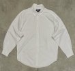 画像1: 90'S RALPH LAUREN "BLAKE" ロゴ同色 オックスフォード BDシャツ オールホワイト (VINTAGE)