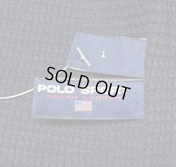 画像3: 90'S RALPH LAUREN POLO SPORT ミリタリー ワッチキャップ ダークネイビー (DEADSTOCK) 